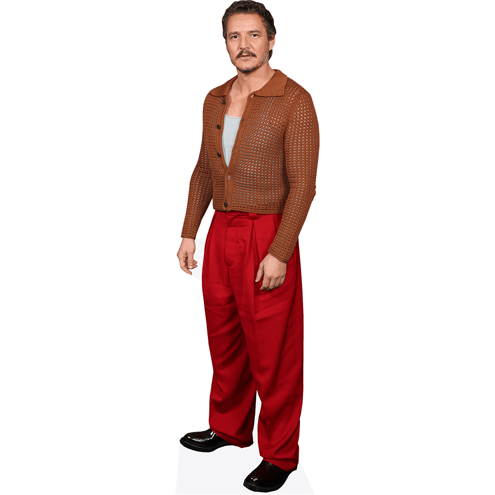 Pedro Pascal (Red Trousers) Lifesize Cardboard Cutout Standee