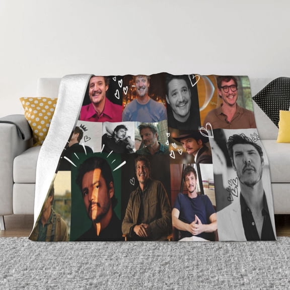Pedro Pascal Ultra-Soft Micro Fleece Blanket Throw All Season Fuzzy Lightweight Throw Blankets For Office Company Home Couch Bed Sofa 50"X40"