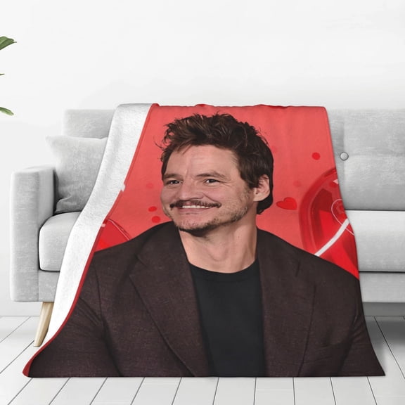 Pedro Pascal Ultra-Soft Micro Fleece Blanket Throw All Season Fuzzy Lightweight Throw Blankets For Office Company Home Couch Bed Sofa 50"X40"
