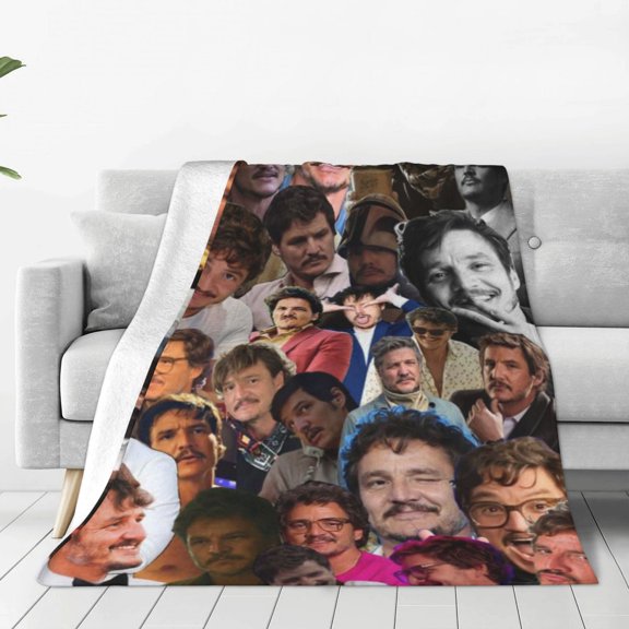 Pedro Pascal Ultra-Soft Micro Fleece Blanket Throw All Season Fuzzy Lightweight Throw Blankets For Office Company Home Couch Bed Sofa 60"X50"