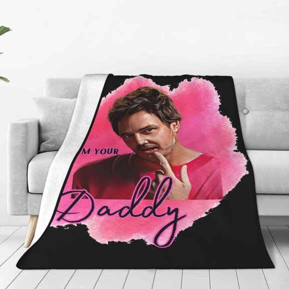 Pedro Pascal Ultra-Soft Micro Fleece Blanket Throw All Season Fuzzy Lightweight Throw Blankets For Office Company Home Couch Bed Sofa 80"X60"