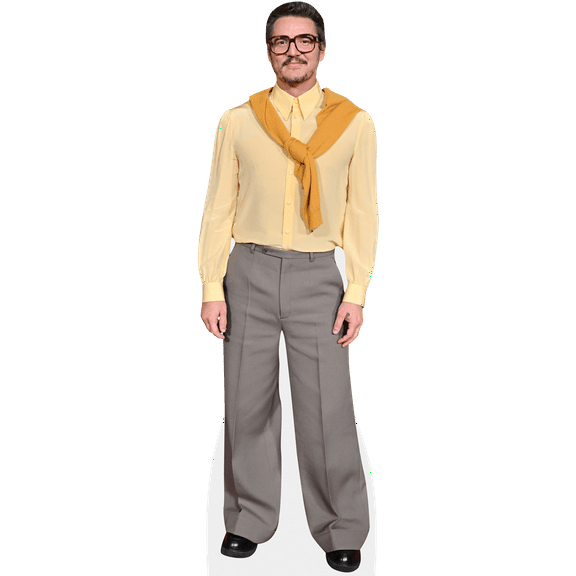 Pedro Pascal (Yellow Jumper) Mini Cardboard Cutout Standee