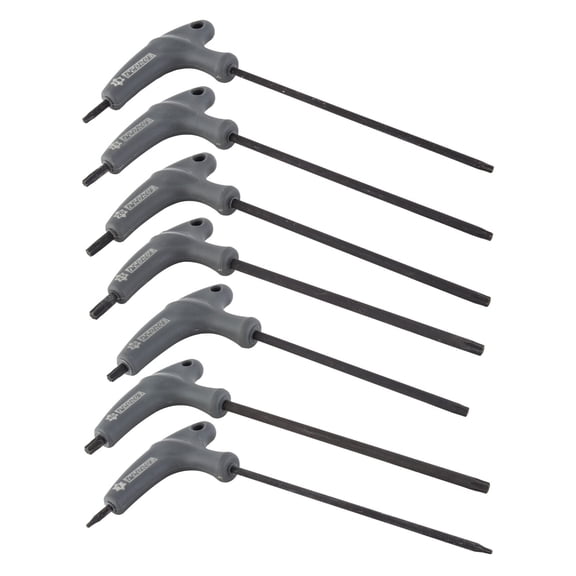Pedro's 7 piece T/L Handle Pro Torx Set T 7-10-15-20-25-30 and T40 Wrenches