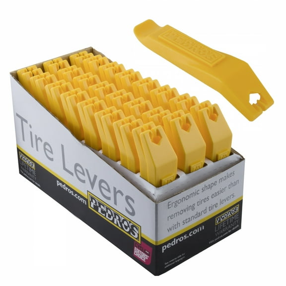 Pedros Display Box Tire Levers Tire Levers Yellow 6400099