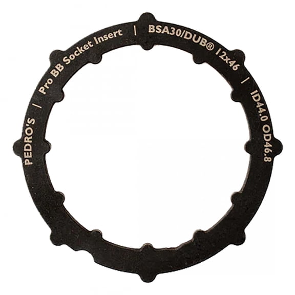 Pedros Pro BB Socket System Insert BB Adapter Tool Black 12-Notch 6460764