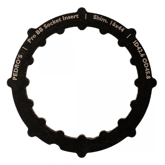 Pedros Pro BB Socket System Insert BB Adapter Tool Black 16-Notch 6460761