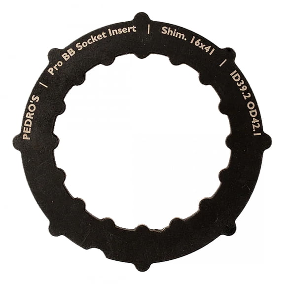 Pedros Pro BB Socket System Insert BB Adapter Tool Black 16-Notch 6460762