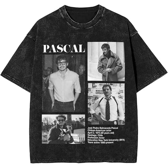 Pedros Shirt Merch Pascals Fashion Tshirt Graphic Short Sleeve Retro Summer Tee Women Men