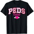 thumbnail image 1 of Peds Crew Valentine Pediatric Nurse Squad Valentines Day T-Shirt Shirts, 1 of 3
