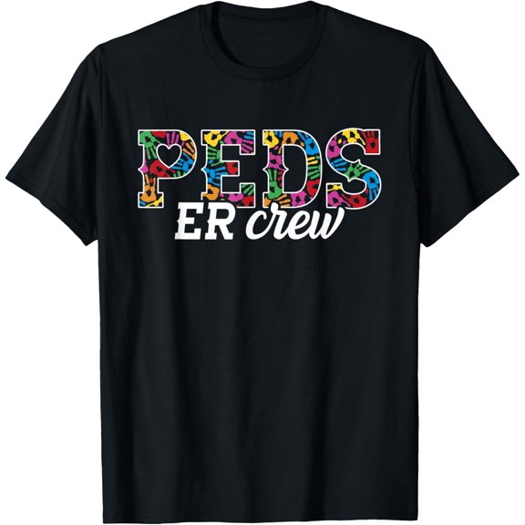 Peds Emergency Room Doctor - Peds Ed Rn Pediatric Er Nurse T-Shirt Size S-5XL