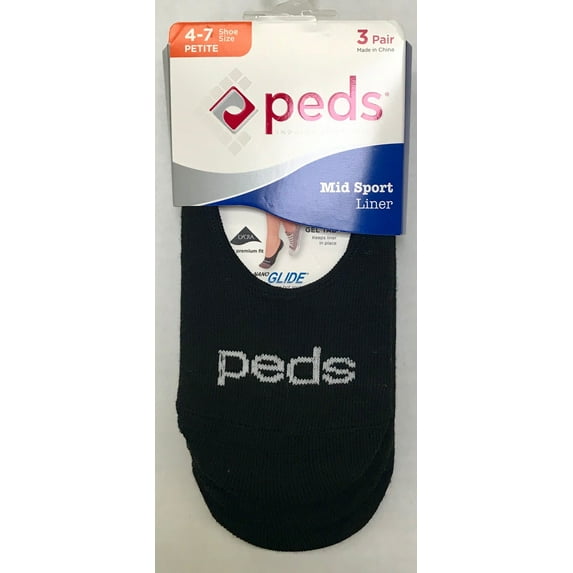 Peds Nanoglide Liner, 3 Pair