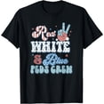 thumbnail image 1 of Peds Nurse 4th of July T-Shirt - Red White Blue Peds Crew T-Shirt, 1 of 3