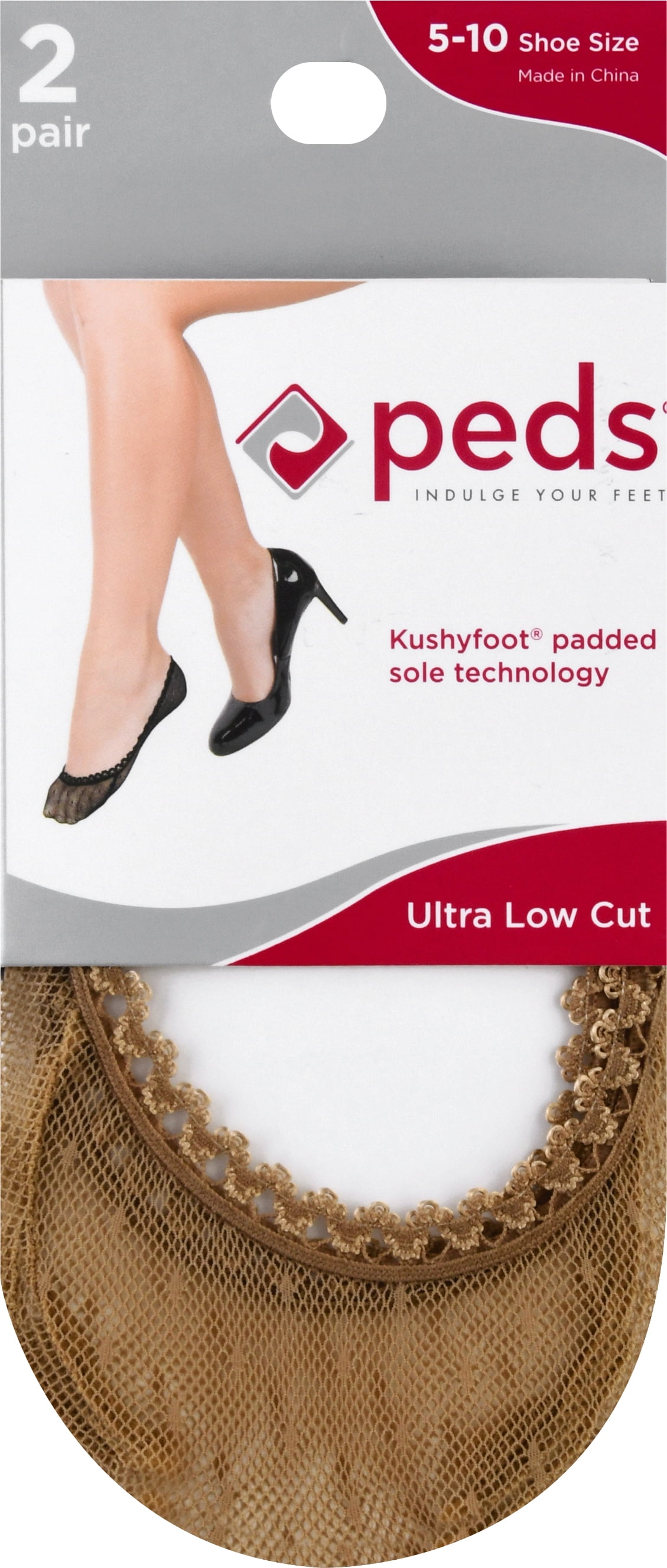 PEDS Ultra Low Cut Foot Cover, 1 pack