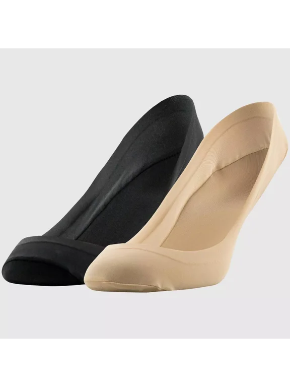 Womens Super Low Cut Lightweight No-Show Socks 2 Pairs