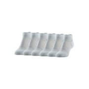 Peds Women's All Day Active No Show Cushion Heel and Toe Socks, 6 Pairs