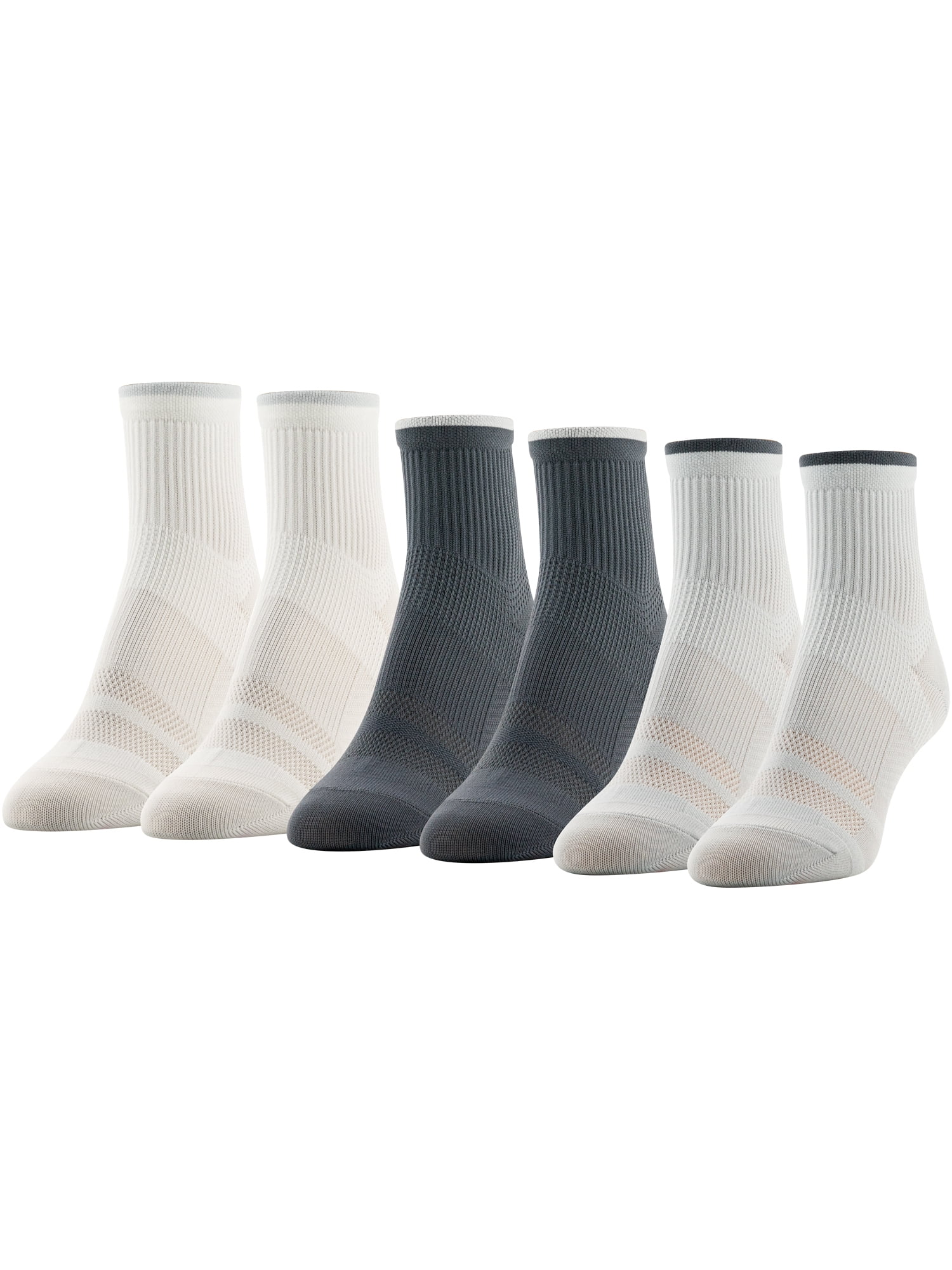 Peds Women's All Day Active Ankle Socks, 6 Pairs