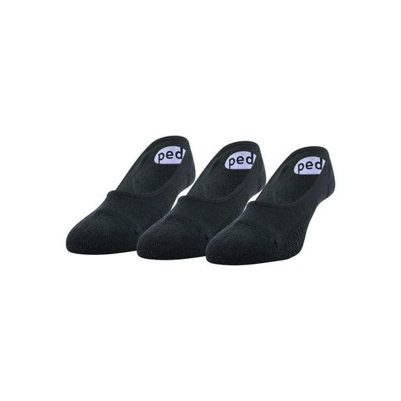 Peds Women's Cushion Low Cut No Show Liners, Shoe Sizes 5-10 and 8-12, 3 Pairs