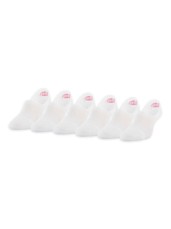 Women's High Cut Cushion Heel and Toe Liner Socks with Heel Tab, 6 Pairs