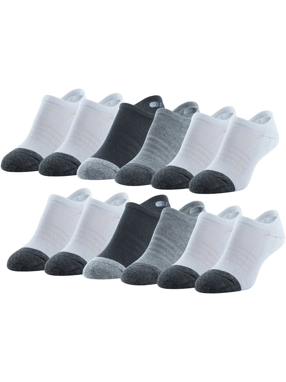 Women's High Cut No Show Socks, 12 Pairs