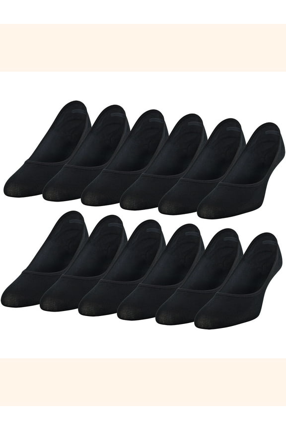Women's Lightweight Low Cut No Show Socks, 12 Pairs