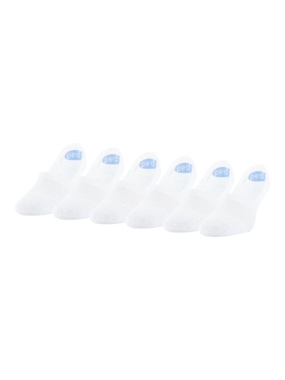 Women's Lightweight Mid Cut Liner Socks, Shoe Sizes 5-10 and 8-12, 6 Pairs