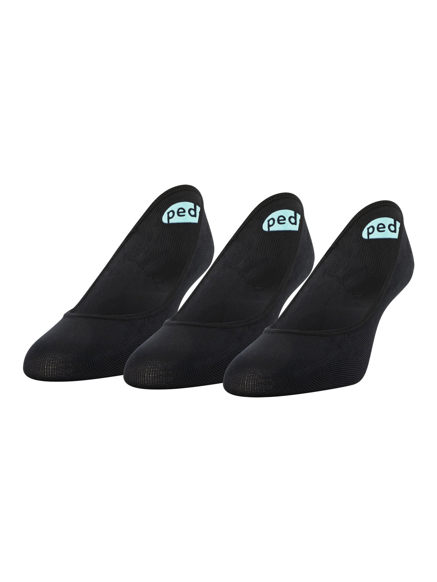 Peds Women's Lightweight Super Low Cut No Show Liner Socks, Shoe Sizes 5-10, 5-10W and 8-12, 3 Pairs