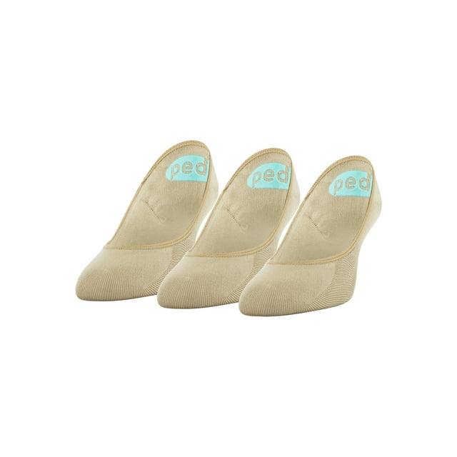 Peds Women's Lightweight Super Low Cut No Show Liner Socks, Shoe Sizes