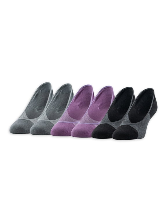 Women's Low Cut Colorblock Liner Socks, 6 Pairs