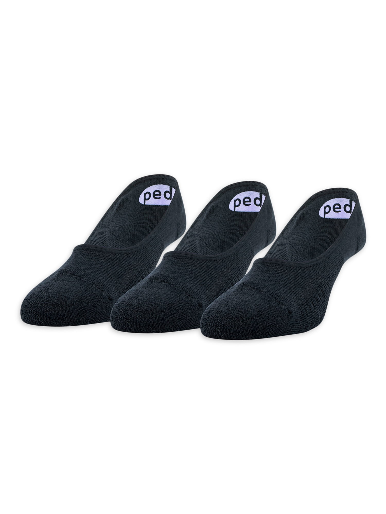 PEDS Women's Low Cut Cushion Liner Socks, 3 Pairs