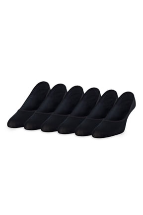 Women's Microfiber Ultra Low Cut Liner with Gel Tab Extended Size, 6 Pairs