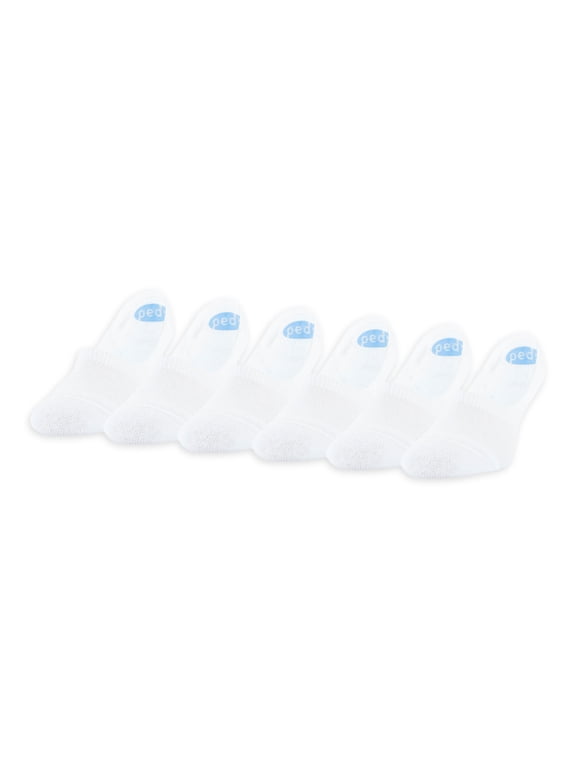 Women's Mid Cut Lightweight Liner Socks, 6 Pairs