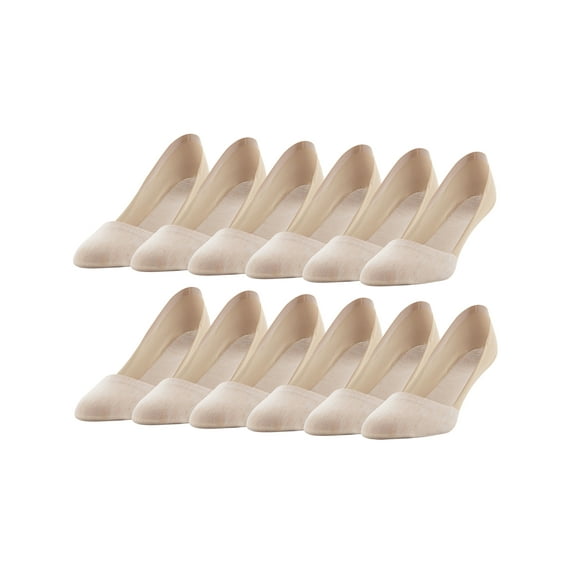 PEDS Women's No Show Socks, 12 Pairs