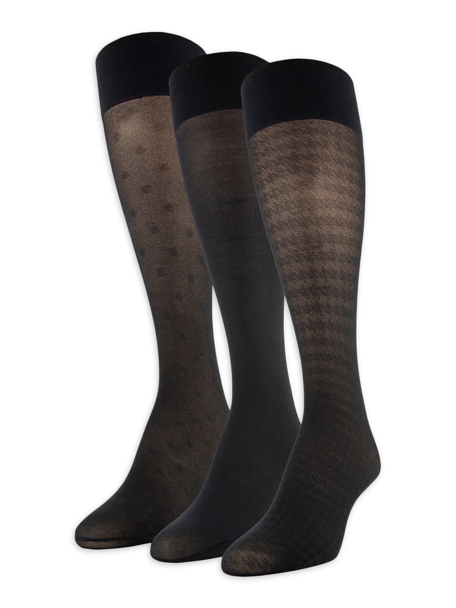 Womens knee high trouser socks top