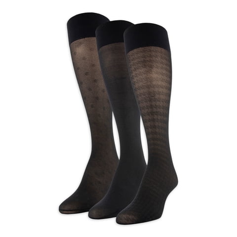 Women's Trouser Knee High Socks, 3 Pairs