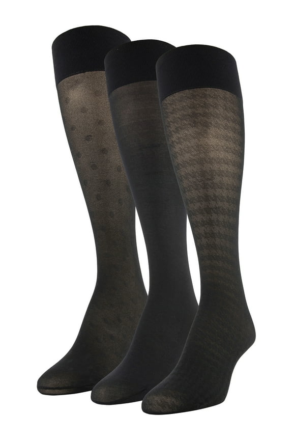 Women's Trouser Socks, Shoe Sizes 5-10 and 8-12, 3 Pairs