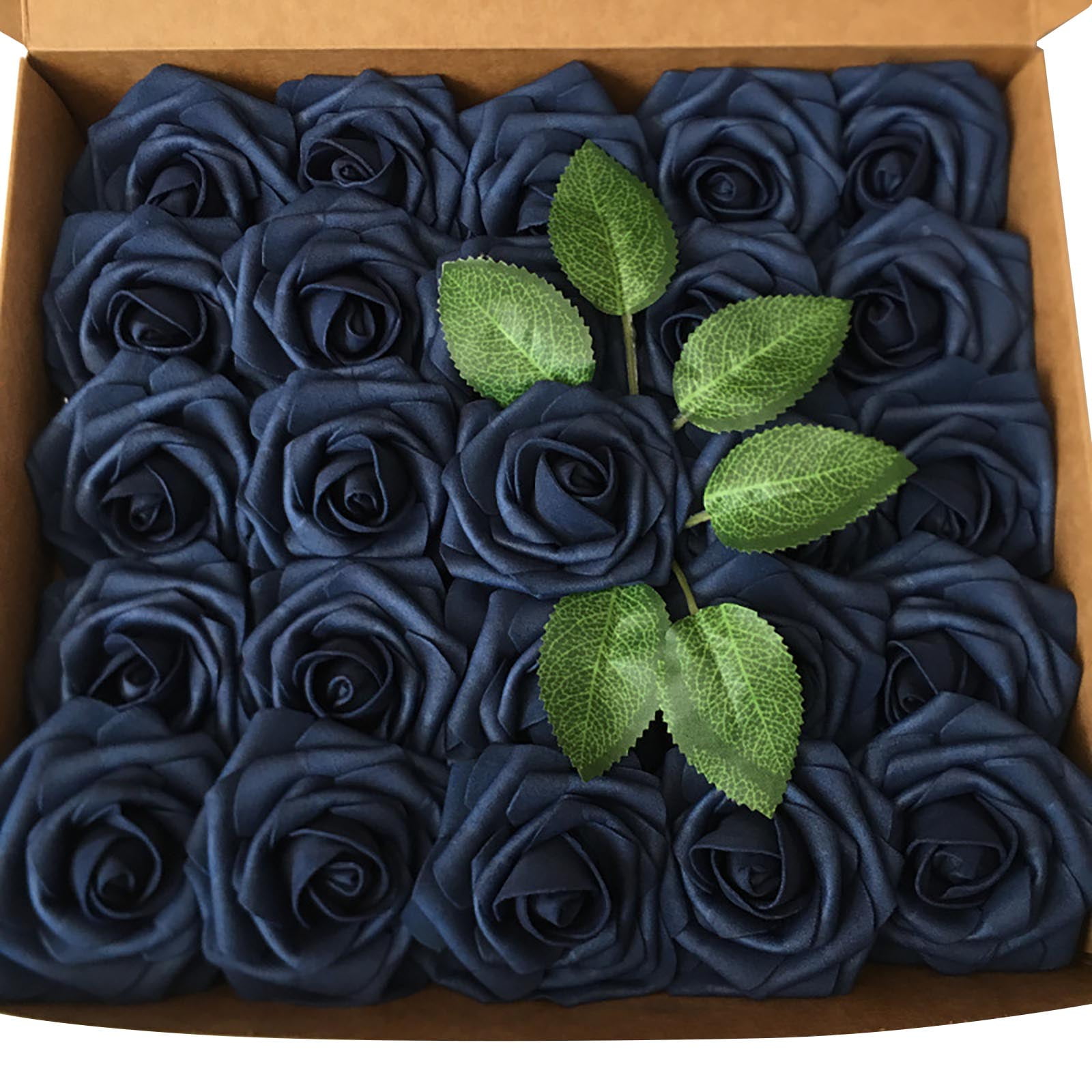 Pedty 1 Box Of Artificial Flowers，Realistic Rose Faux Rose PE Foam Rose