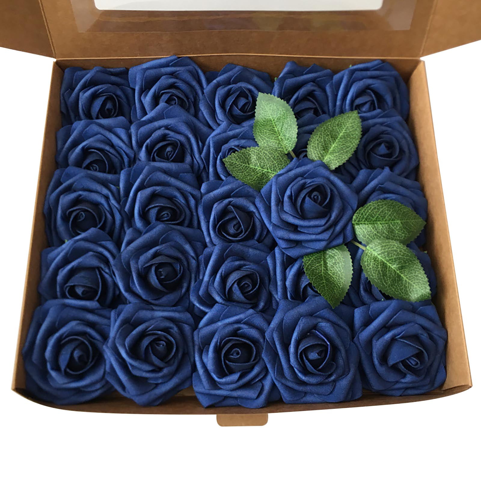 Pedty 1 Box Of Artificial Flowers，Realistic Rose Faux Rose PE Foam Rose