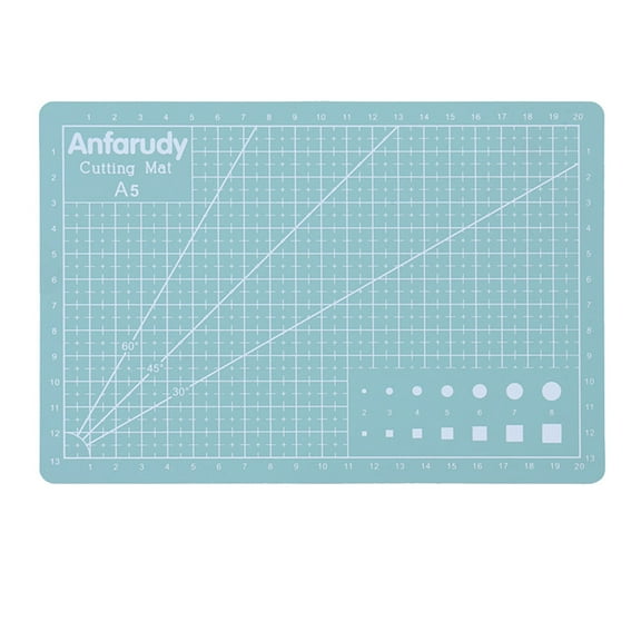 Pedty 1 Cutting Mat,A5 Art Self Healing PVC Cutting Mat Double Sided Gridded Rotary for Craft Fabric