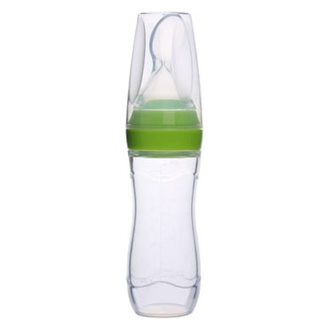 Pedty 1* Squeezed Feeding Spoon,1pc Silicone Baby Food Bottle Spoon Feeder For Baby Toddler Infant Cereal Food Supplement 120ml