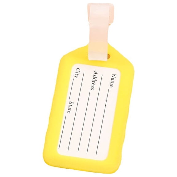Pedty 10Pc Identification Card,Bag Card PP Plastic Waterproof ID Label Multi-color Suitcase Label 10 PCS