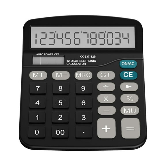Pedty 1Pc Calculator,Standard Black Desktop Function Calculator Calculator Office & Stationery
