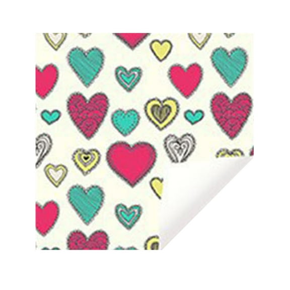 Pedty 1Pc Wrapping Paper，Valentine'S Day Wrapping Paper Colorful Gift Wrapping Paper Holiday Party Gift Love Heart Paper