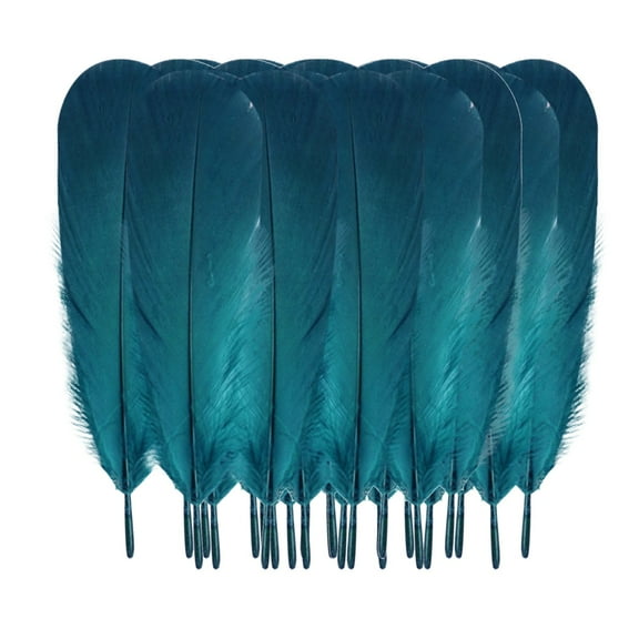 Pedty 50 Goose Feather,12 16Cm Diy Feather,50 Pcs Colourful Plumage for Wedding Party Flower Arrangement Home Decoration Diy Middle Floating Plume for Hair Cat Stick Clothing Craft Decoration Plumage