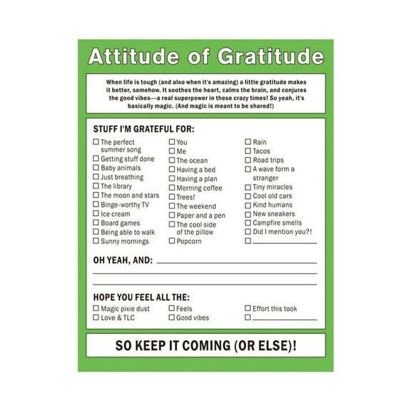Pedty 50 Page Work Notebook,B Praise Journal,Count Of Gratitude Note Pad Gratitude Checklist Memo Notepad,Apology Pad,1*Book