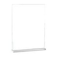 thumbnail image 1 of Pedty Acrylic Clip*1,Acrylic Sign Holder 8.5 X 11 Vertical T Shape Clear Plastic Sign Holder Double Clear Display Stand Table Top Sign Paper Holder Sign Holder Suitable For Store Rest,Office Cabinet, 1 of 4