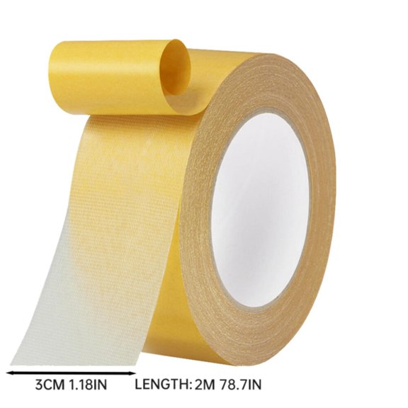 Pedty Adhesive Tape Clearance!Mirajanes Double Tape Strong Adhesive Double Fiber Mesh Tape Multifunction Double Mesh Tape Heavy Duty for Bonding for Walls Carpets Glass(1) Yellow
