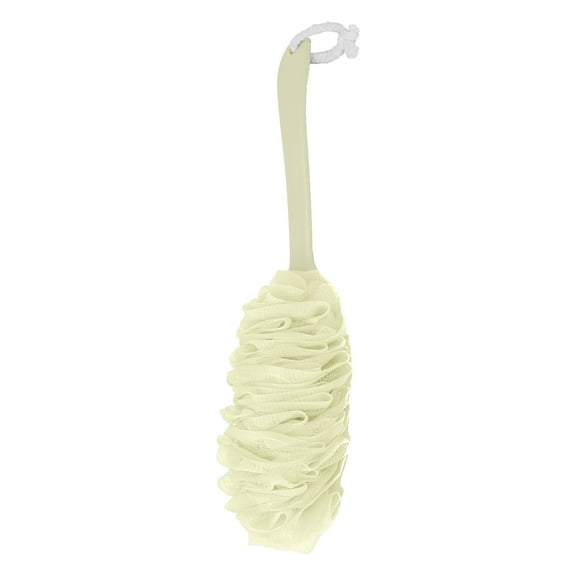 Pedty Back Scrubber Brush Long Handle for Shower, Loofah On A Stick Sponge Back Brush, Body Exfoliator Scrubber Bath Brush for Men Women, Exfoliating Cleaning Back Scrubber for Elderly