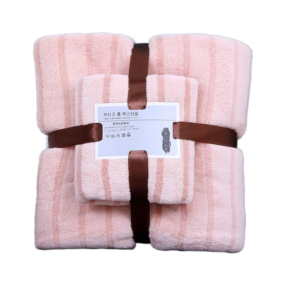 Pedty Bath Towel Coral Velvet Suit Gift Towel Gift Soft Absorbent Son & Mother Towel Set(Towel :35*75Cm;Bath Towel: 70*140Cm)