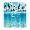 thumbnail image 1 of Pedty Bathroom Shower Stall Curtain Liner,Ocean Beach Print Shower Curtain 70X70 Inch With 12 Plastic Hooks Waterproof Shower Curtain Bathroom Heavy Side Shower Curtain Machine Washable Quick Dry, 1 of 8