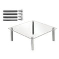 thumbnail image 1 of Pedty Clear Acrylic Cake Display Stand Square Metal Support Shelf, 1 of 5